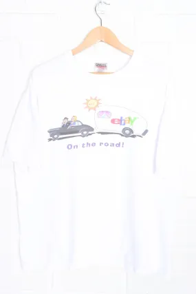 Ebay On The Road White Graphic T-Shirt (L-XL)