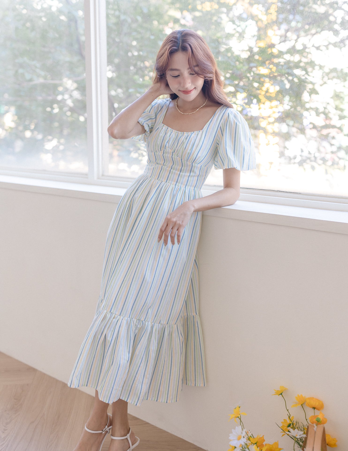 Edith Dress in Stripes