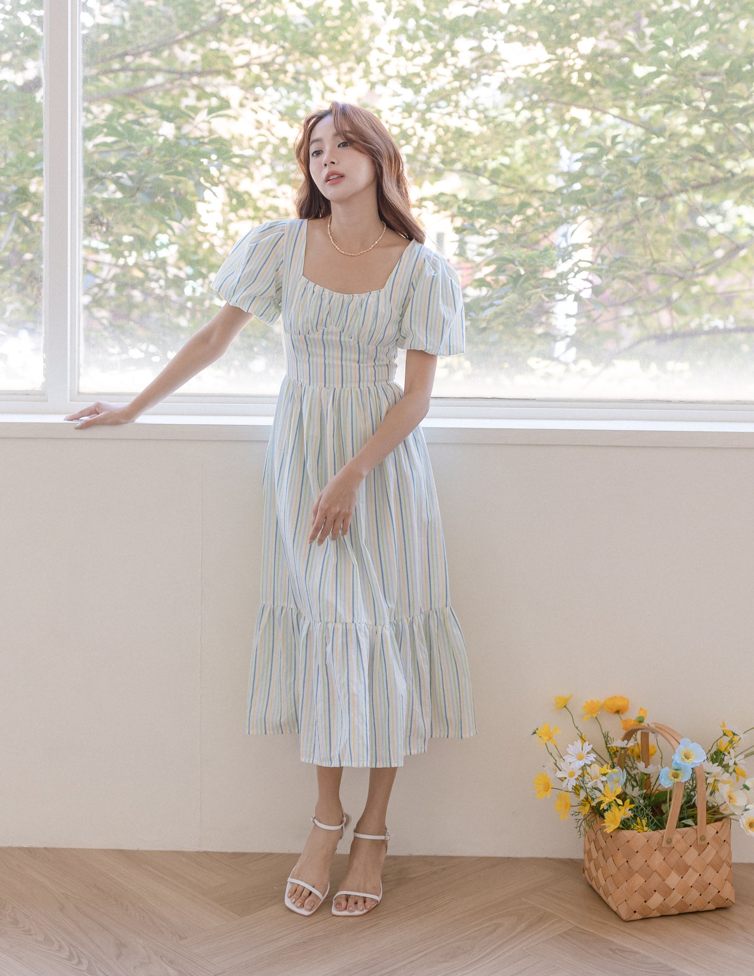 Edith Dress in Stripes