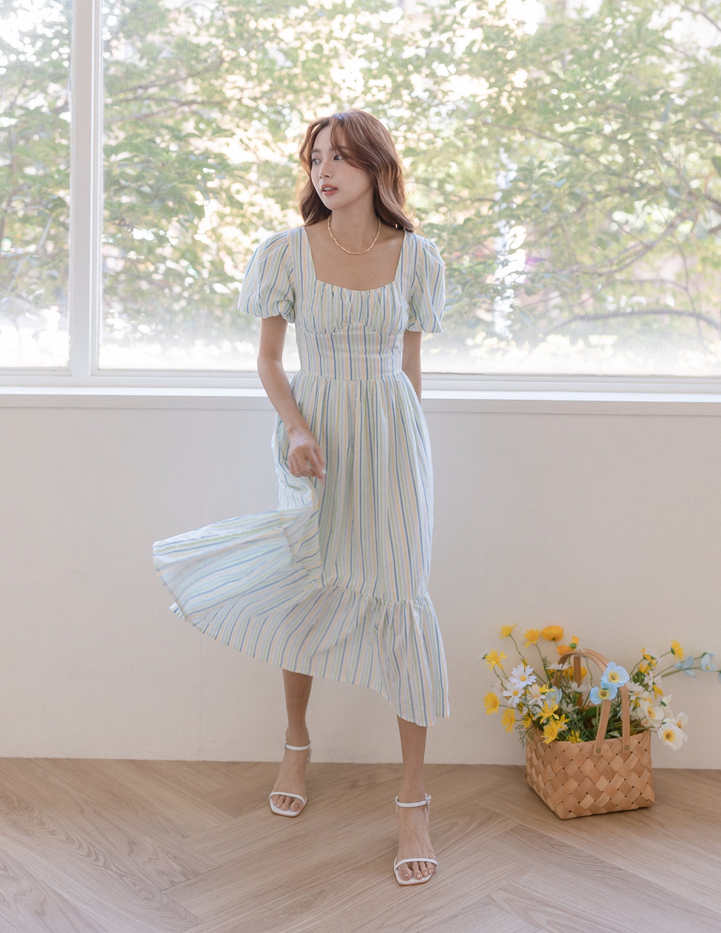 Edith Dress in Stripes