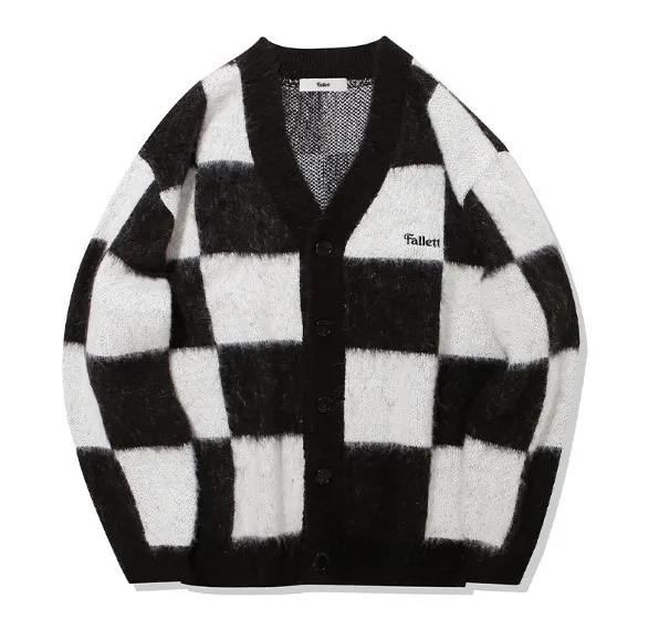 Fallett  |Other Plaid Patterns Unisex Wool Nylon Street Style