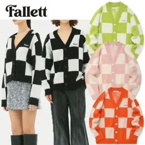 Fallett  |Other Plaid Patterns Unisex Wool Nylon Street Style