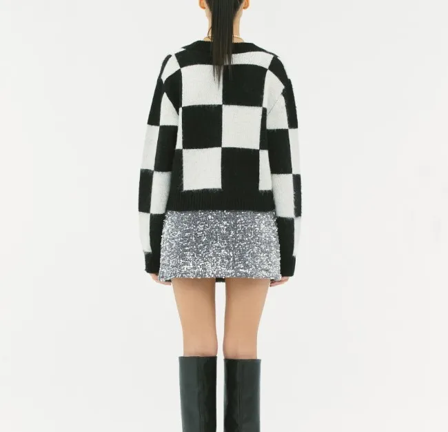 Fallett  |Other Plaid Patterns Unisex Wool Nylon Street Style