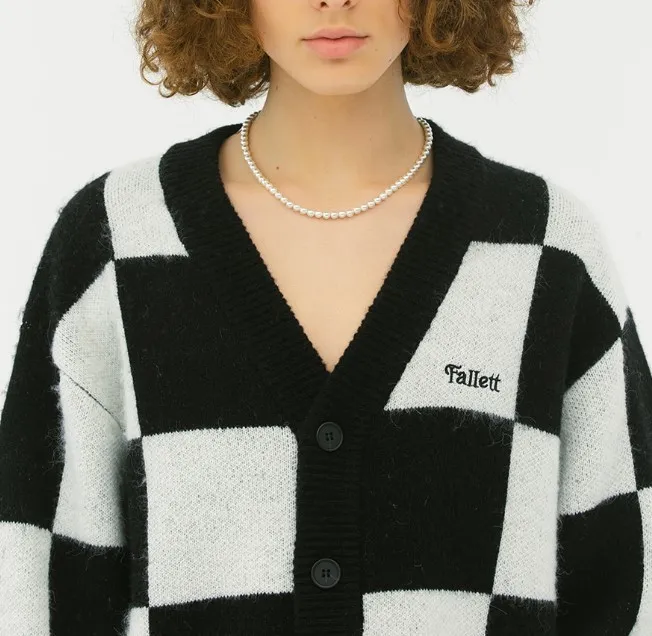 Fallett  |Other Plaid Patterns Unisex Wool Nylon Street Style