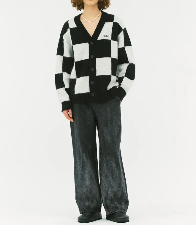 Fallett  |Other Plaid Patterns Unisex Wool Nylon Street Style