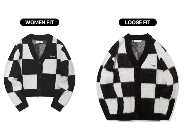 Fallett  |Other Plaid Patterns Unisex Wool Nylon Street Style