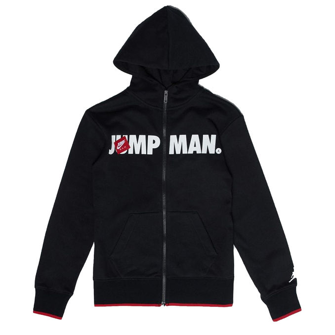 FULLZIP JUMPMAN HOODIE Boy Black