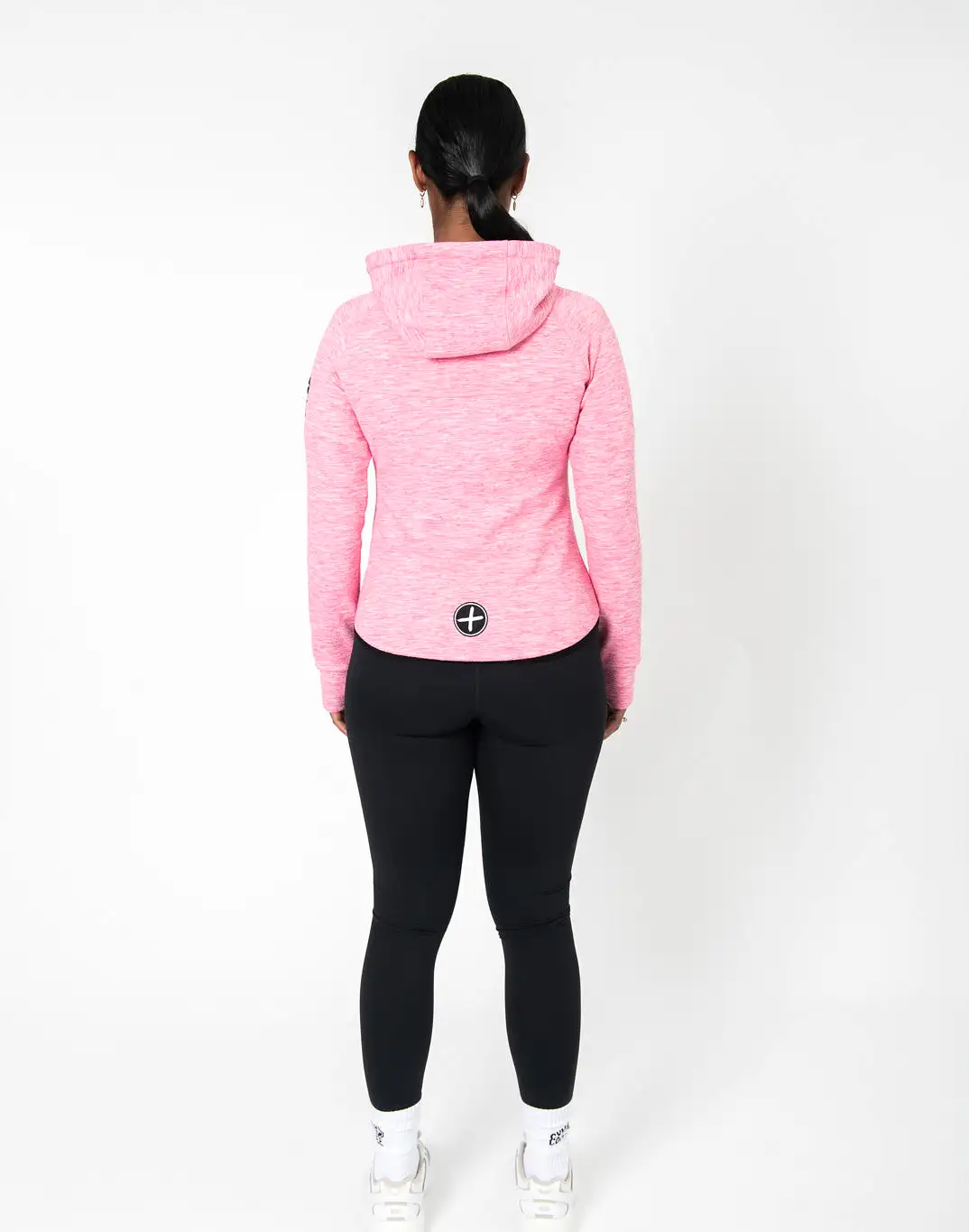 Gym+Coffee Fleck Hoodie (Womens) - Pink