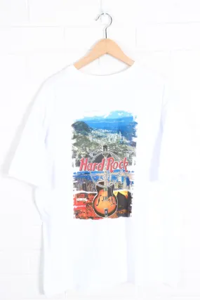 HARD ROCK CAFE Hong Kong 'The Peak' Colourful Front & Back Tee (L)