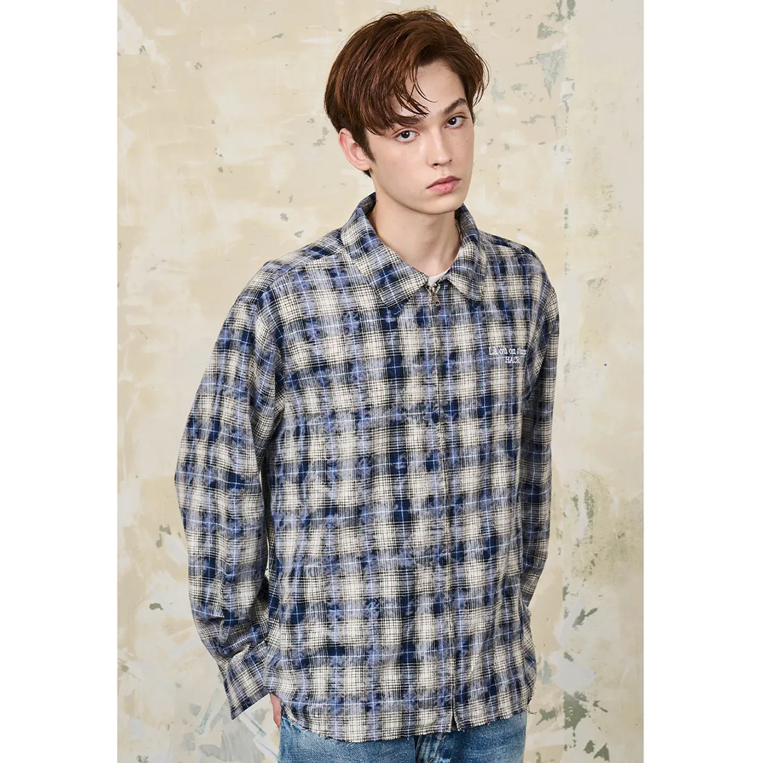 HARSH AND CRUEL  |Other Plaid Patterns Unisex Street Style Long Sleeves Cotton