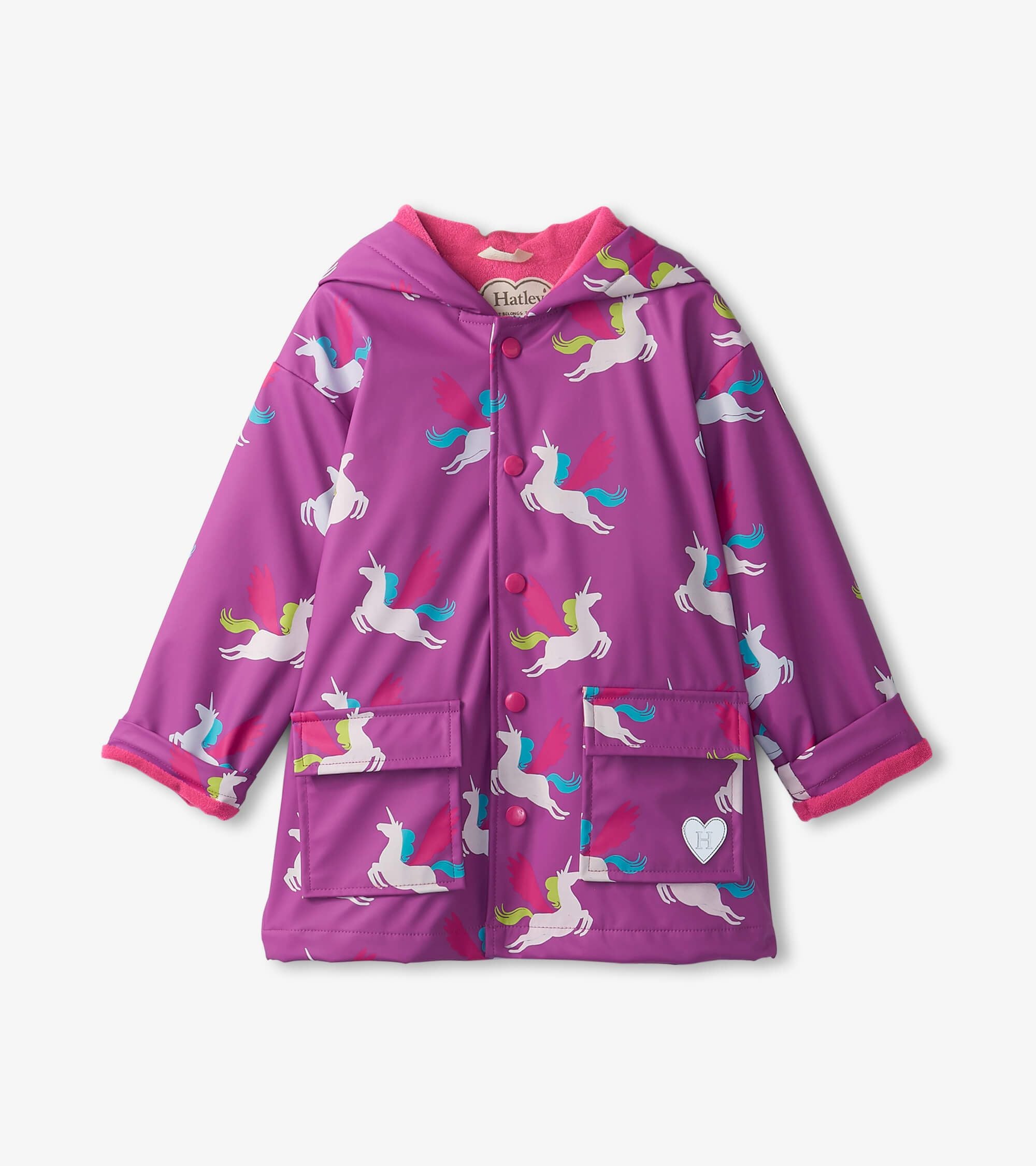 Hatley Pretty Pegasus Colour Changing Raincoat