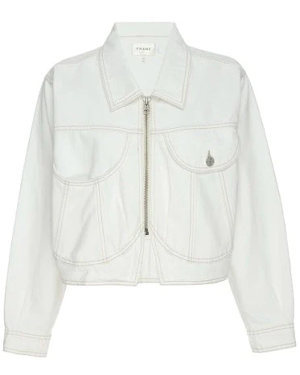 Heart Denim Jacket in Au Natural Clean