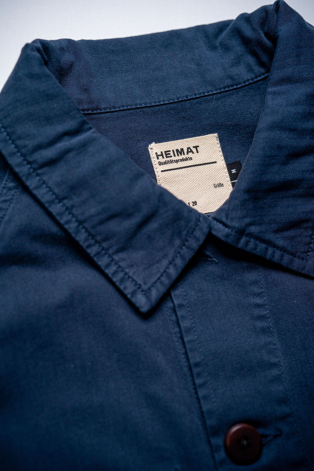 Heimat Textil Journey Coat - Herringbone Ink