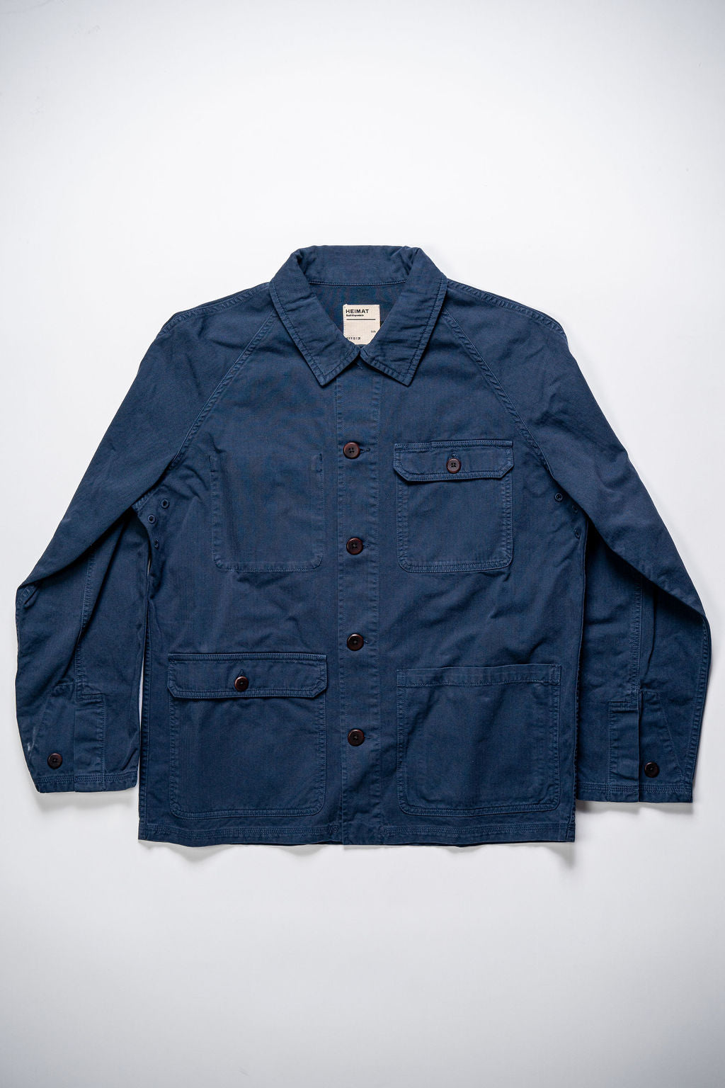 Heimat Textil Journey Coat - Herringbone Ink