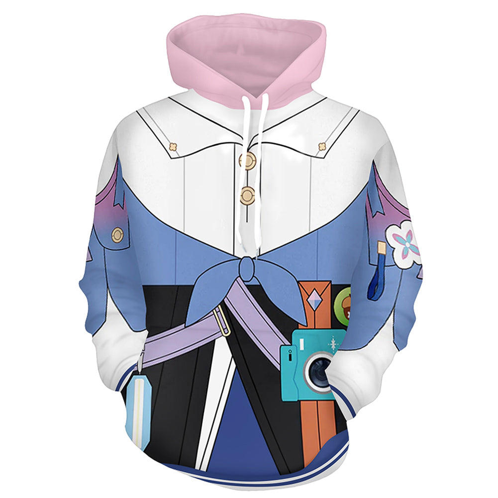 Honkai Yanqing Cosplay Hoodie 3D Printed Hooded Sweatshirt Men Women Casual Streetwear Pullover