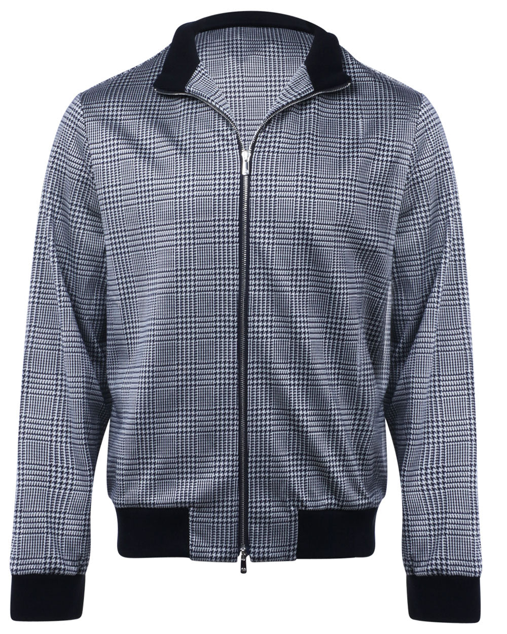 Houndstooth Baseball Jacket