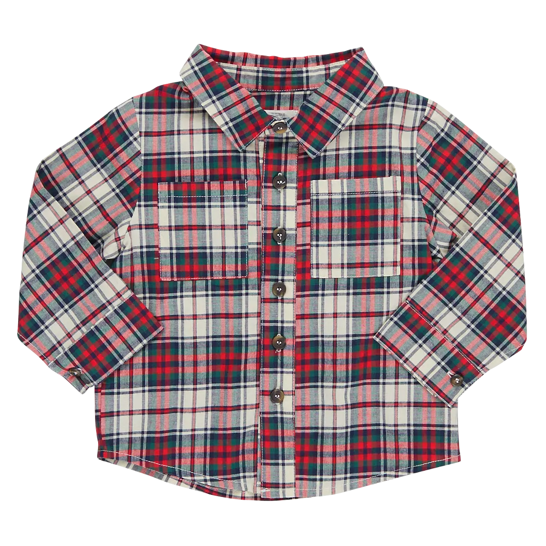 Jack Shirt / Holly Tartan by Pink Chicken