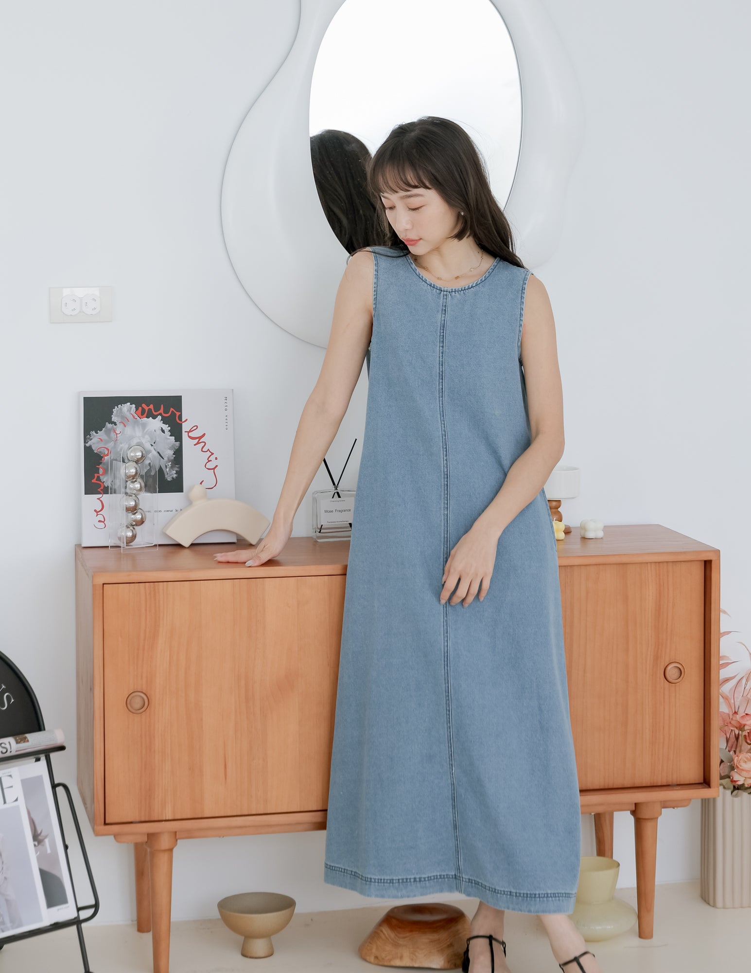 Janet Denim Dress in Light Wash