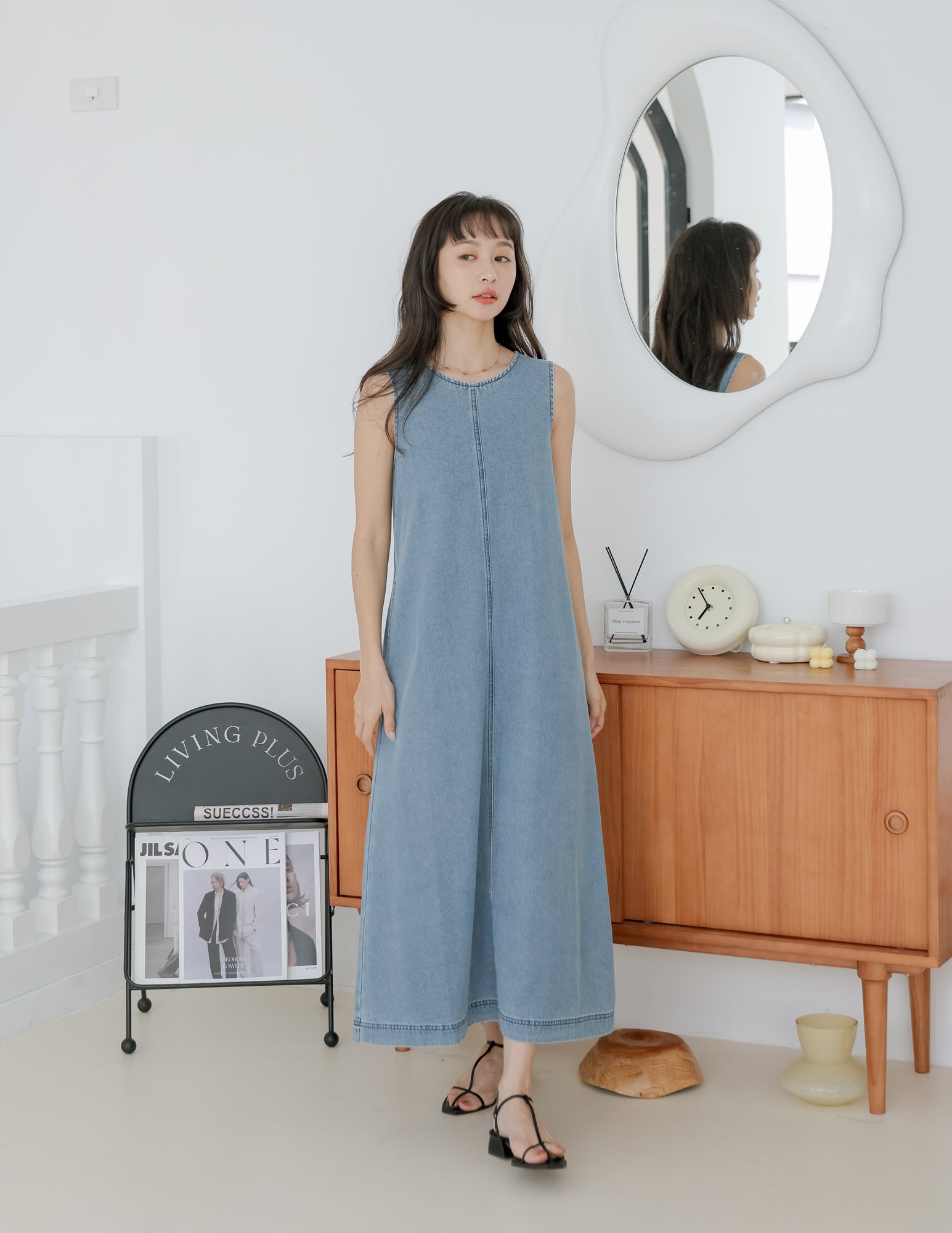 Janet Denim Dress in Light Wash