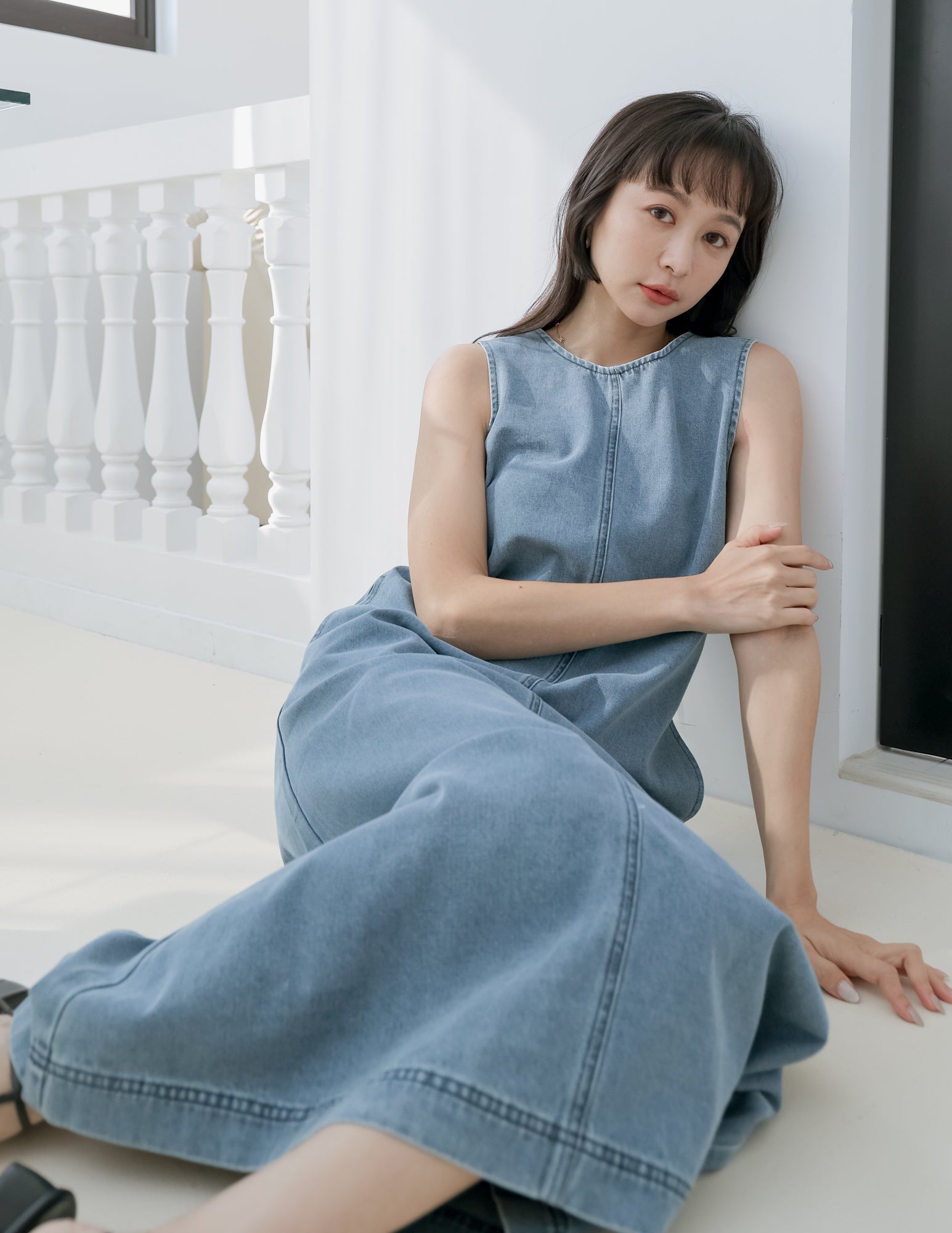 Janet Denim Dress in Light Wash