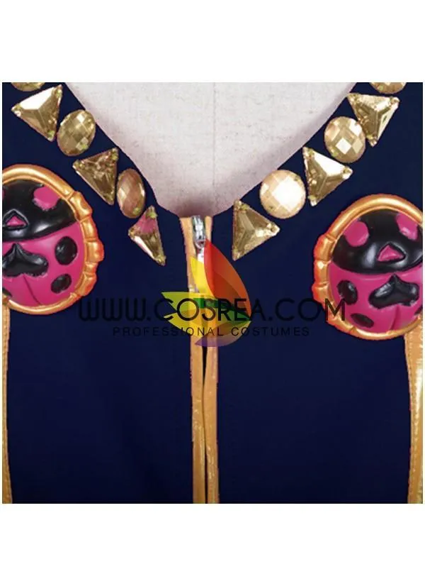 JoJo's Bizarre Adventure Giorno Giovana Golden Wind Navy Blue Cosplay Costume