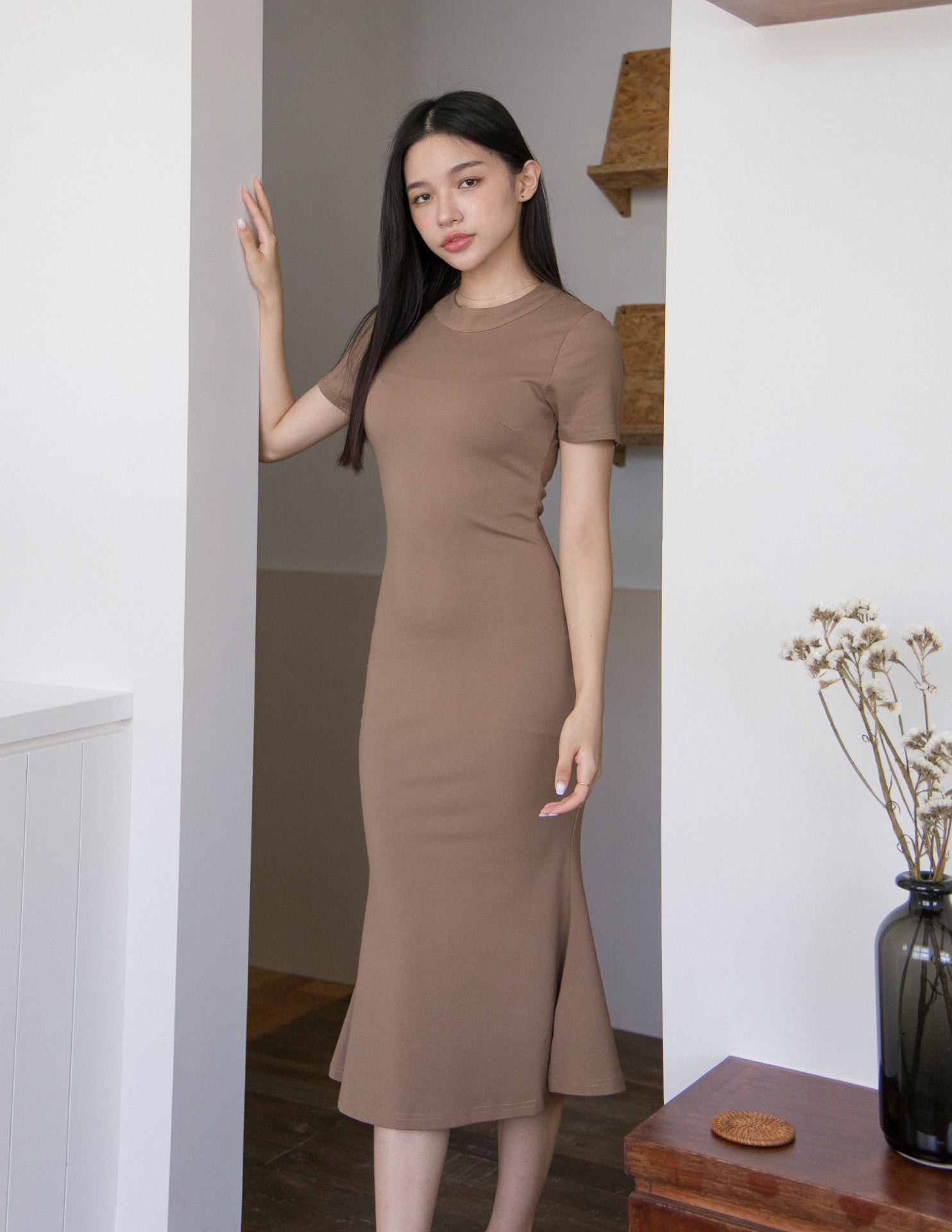 Judy Dress in Mocha