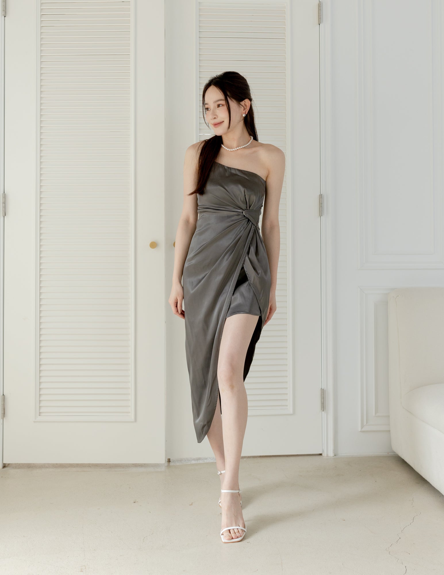 Kendall Dress in Gunmetal