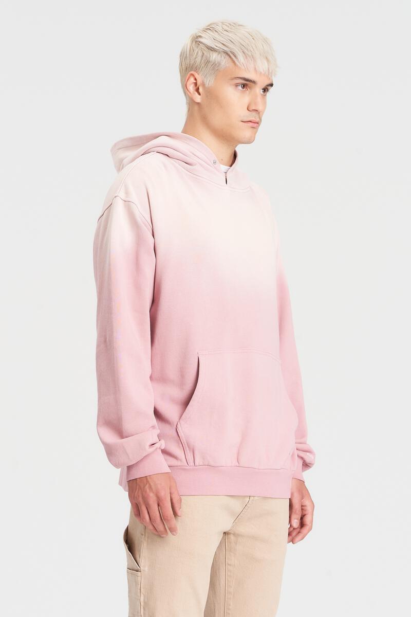 Kuwalla Tee Sun Faded Snap Hoodie in Ashrose