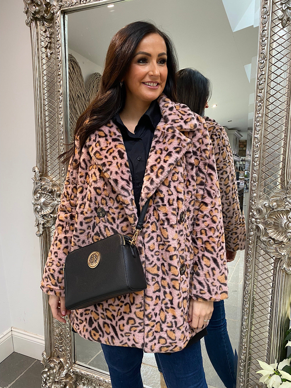 Leopard Faux Fur Coat Erin