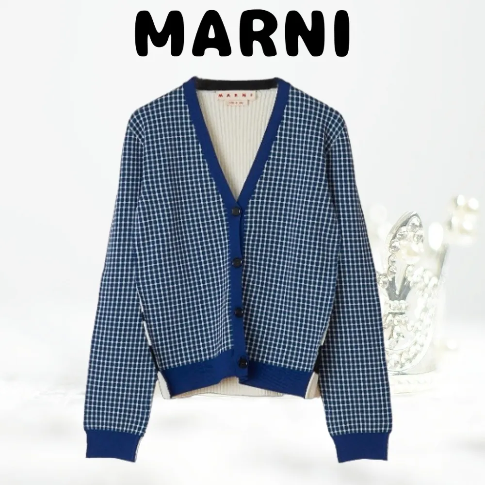 MARNI  |Other Plaid Patterns Casual Style Wool Street Style