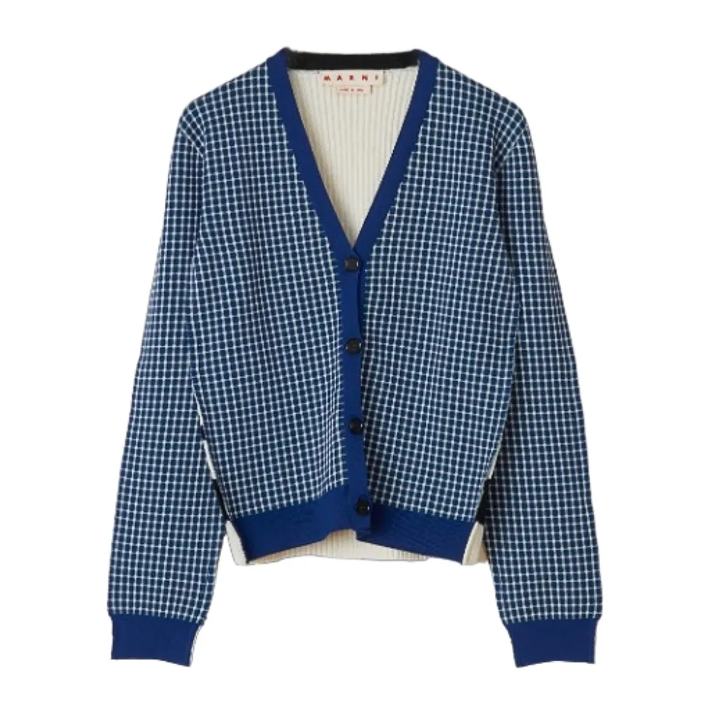 MARNI  |Other Plaid Patterns Casual Style Wool Street Style