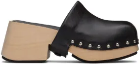 Marsèll Black Bottone Clogs