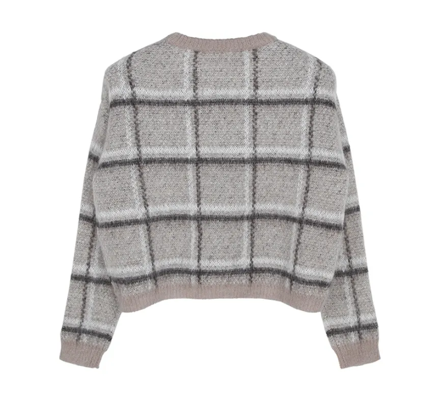 Max Mara Studio  |Other Plaid Patterns Casual Style Wool Blended Fabrics