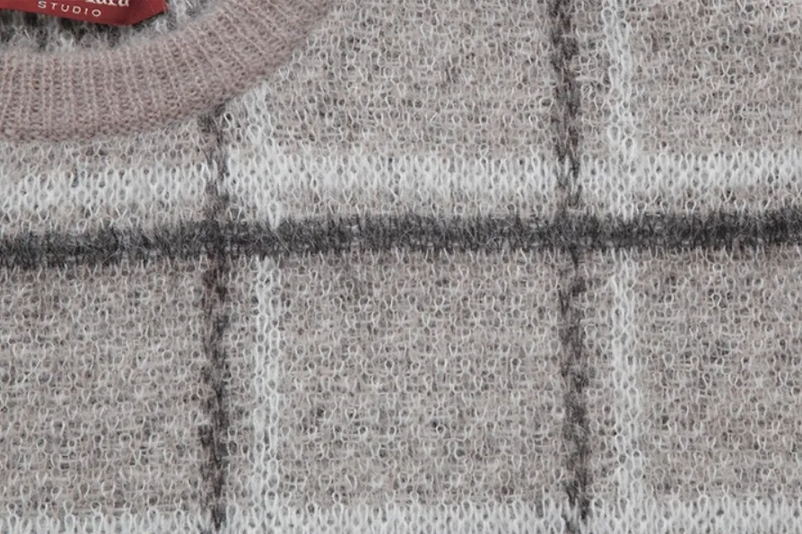 Max Mara Studio  |Other Plaid Patterns Casual Style Wool Blended Fabrics