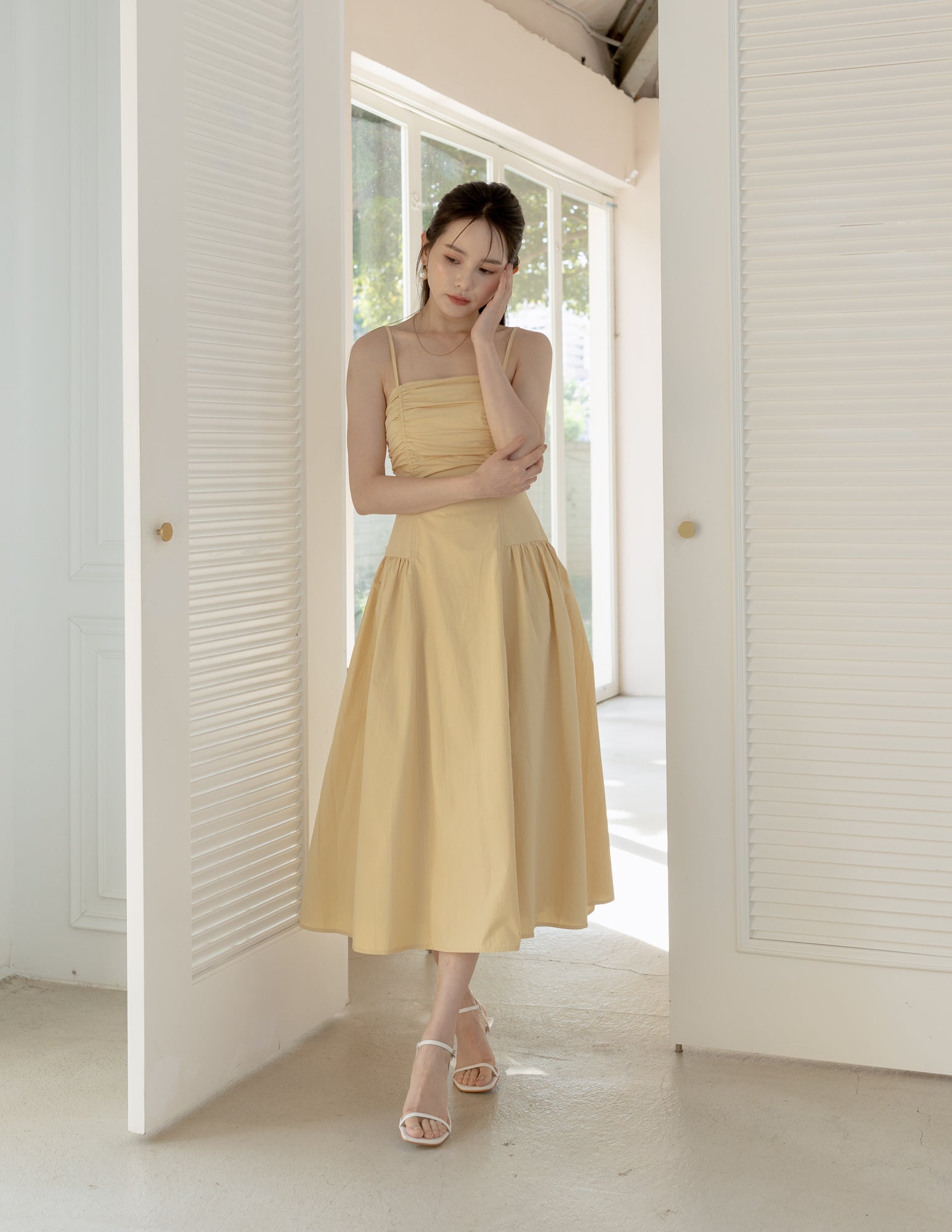 Megan Dress in Yellow