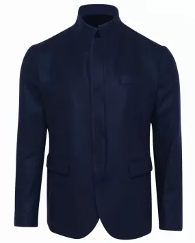 Navy Cashmere Blend Jacket