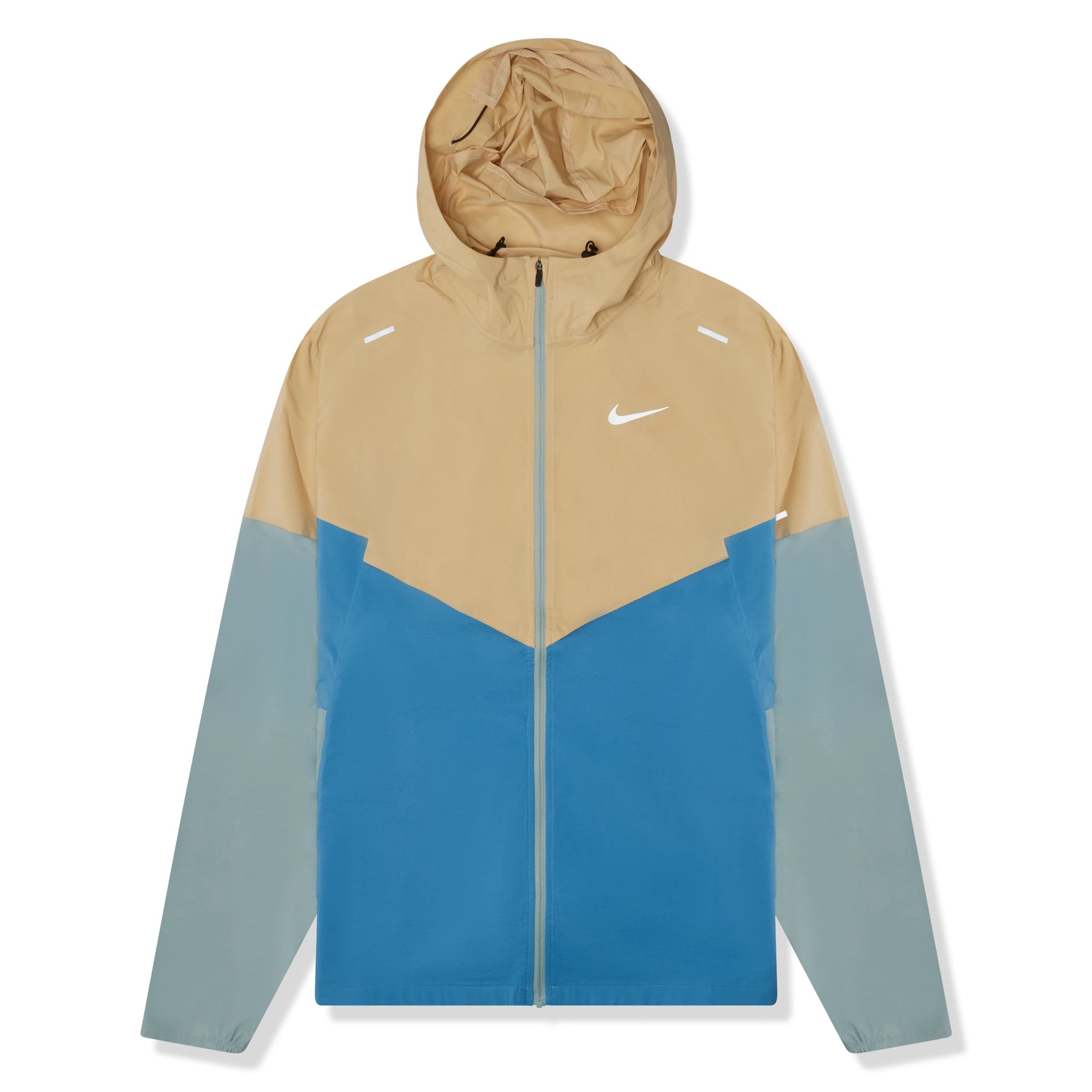 Nike Repel Packable Beige Blue Windrunner Jacket