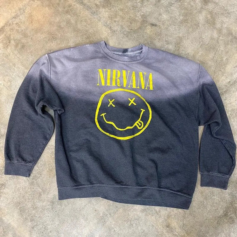 NIRVANA FADE DYE CREWNECK