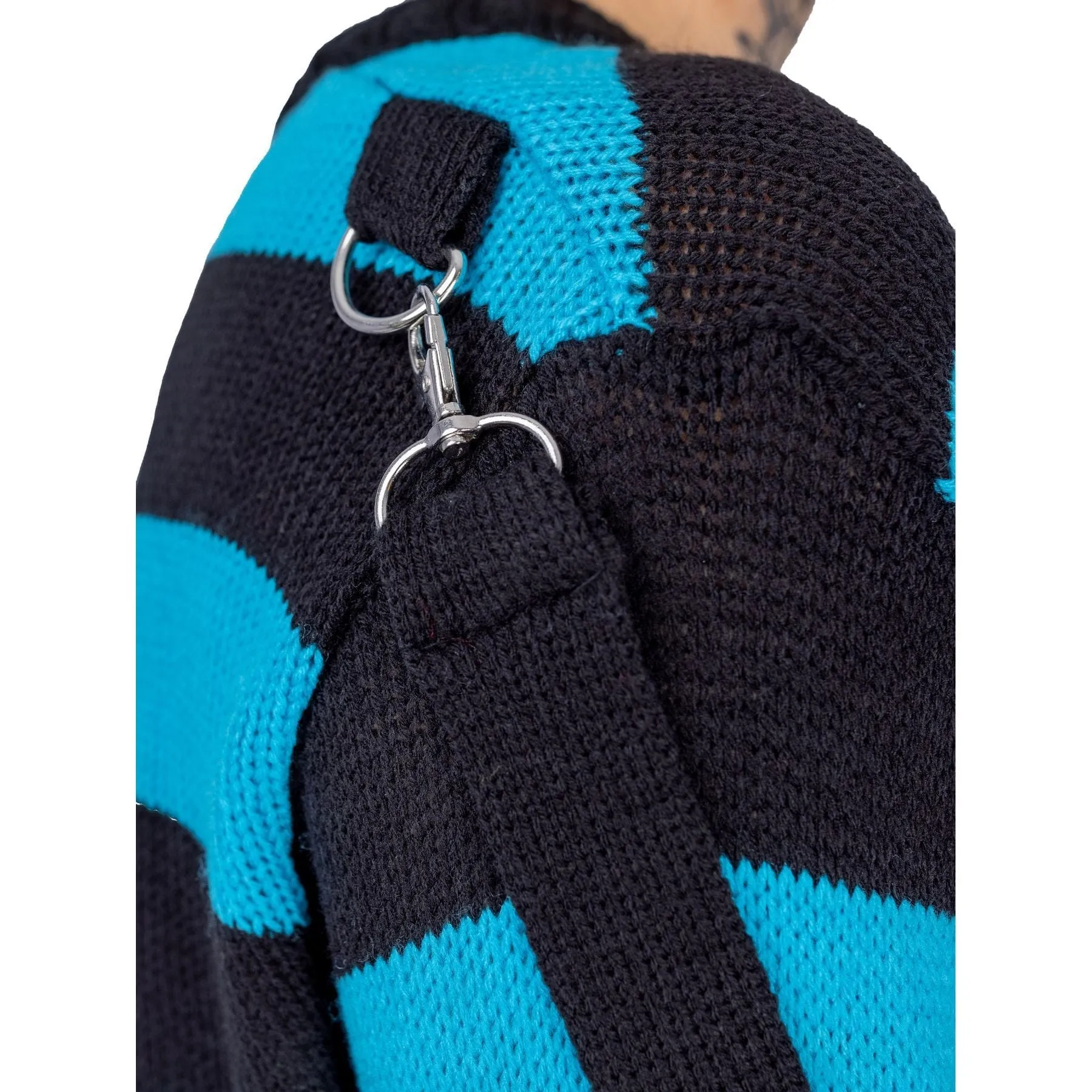 ORIANA JUMPER - BLACK/BLUE