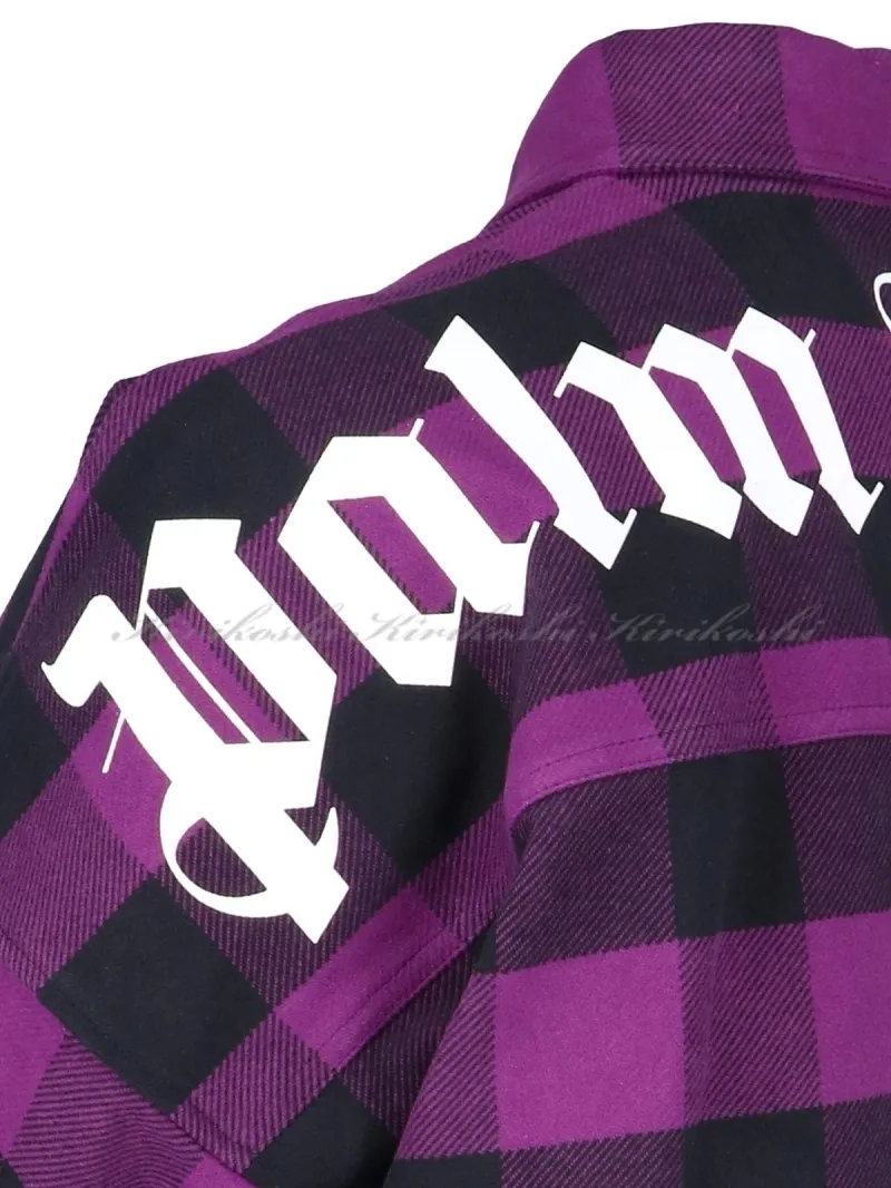 Palm Angels  |Other Plaid Patterns Street Style Long Sleeves Cotton Logo