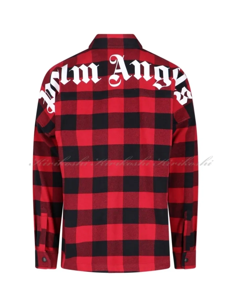 Palm Angels  |Other Plaid Patterns Street Style Long Sleeves Cotton Logo