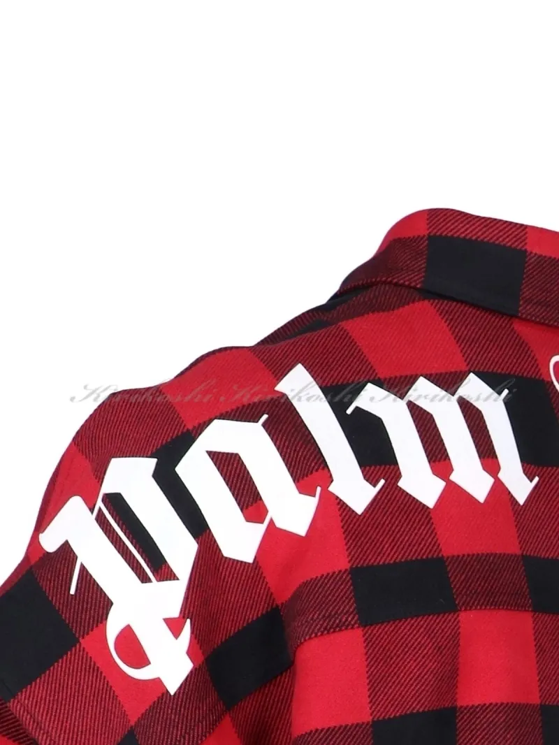 Palm Angels  |Other Plaid Patterns Street Style Long Sleeves Cotton Logo