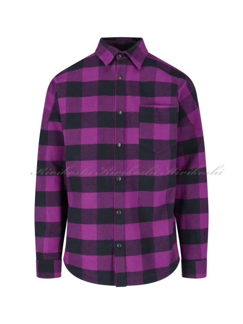 Palm Angels  |Other Plaid Patterns Street Style Long Sleeves Cotton Logo