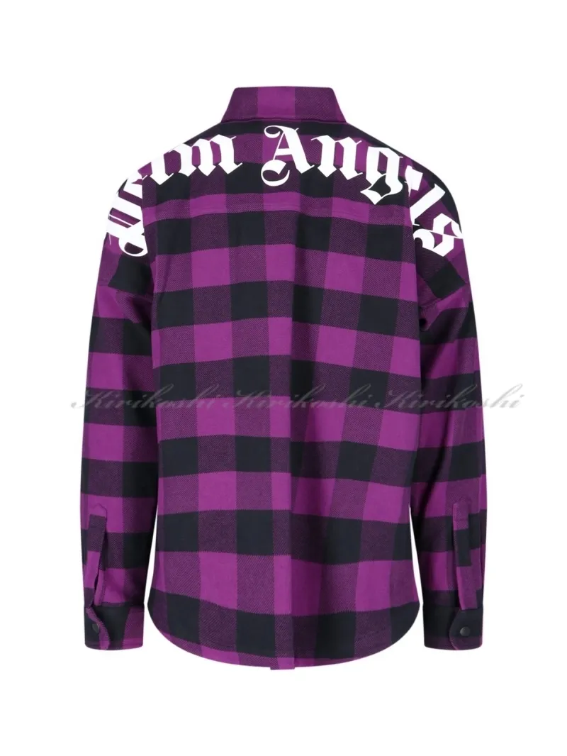 Palm Angels  |Other Plaid Patterns Street Style Long Sleeves Cotton Logo