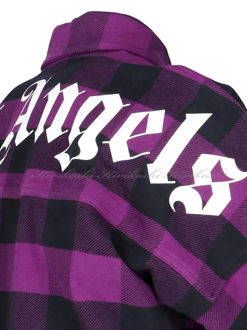 Palm Angels  |Other Plaid Patterns Street Style Long Sleeves Cotton Logo