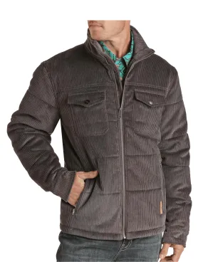 Panhandle Slim Mens Charcoal Corduroy Jacket