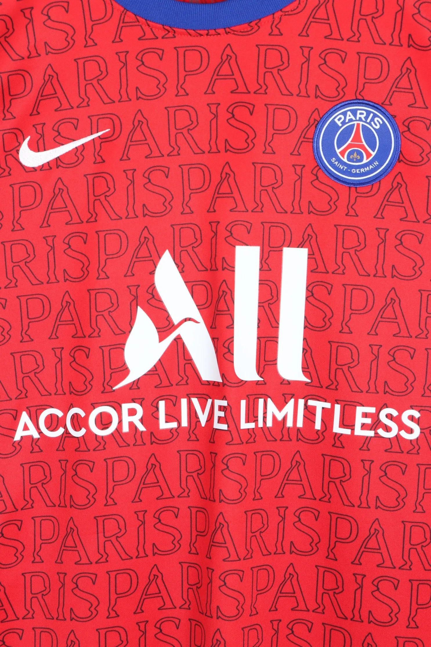 Paris Saint-Germain 2020/2021 NIKE Pre Match Soccer Jersey (L)