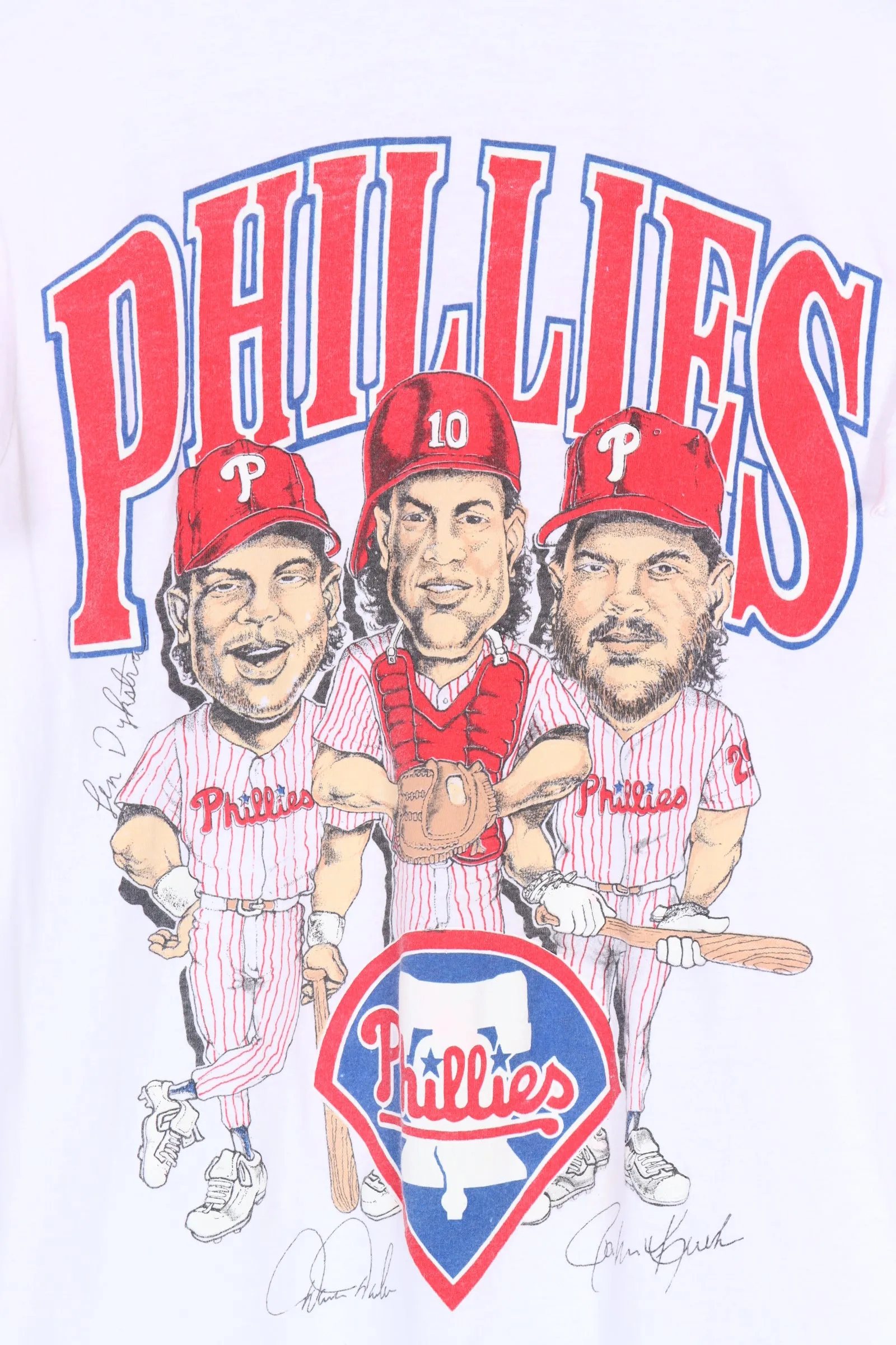 Philadelphia Phillies Baseball Caricature Single Stitch Tee (S)