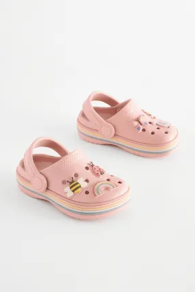 Pink Rust Character Clogs