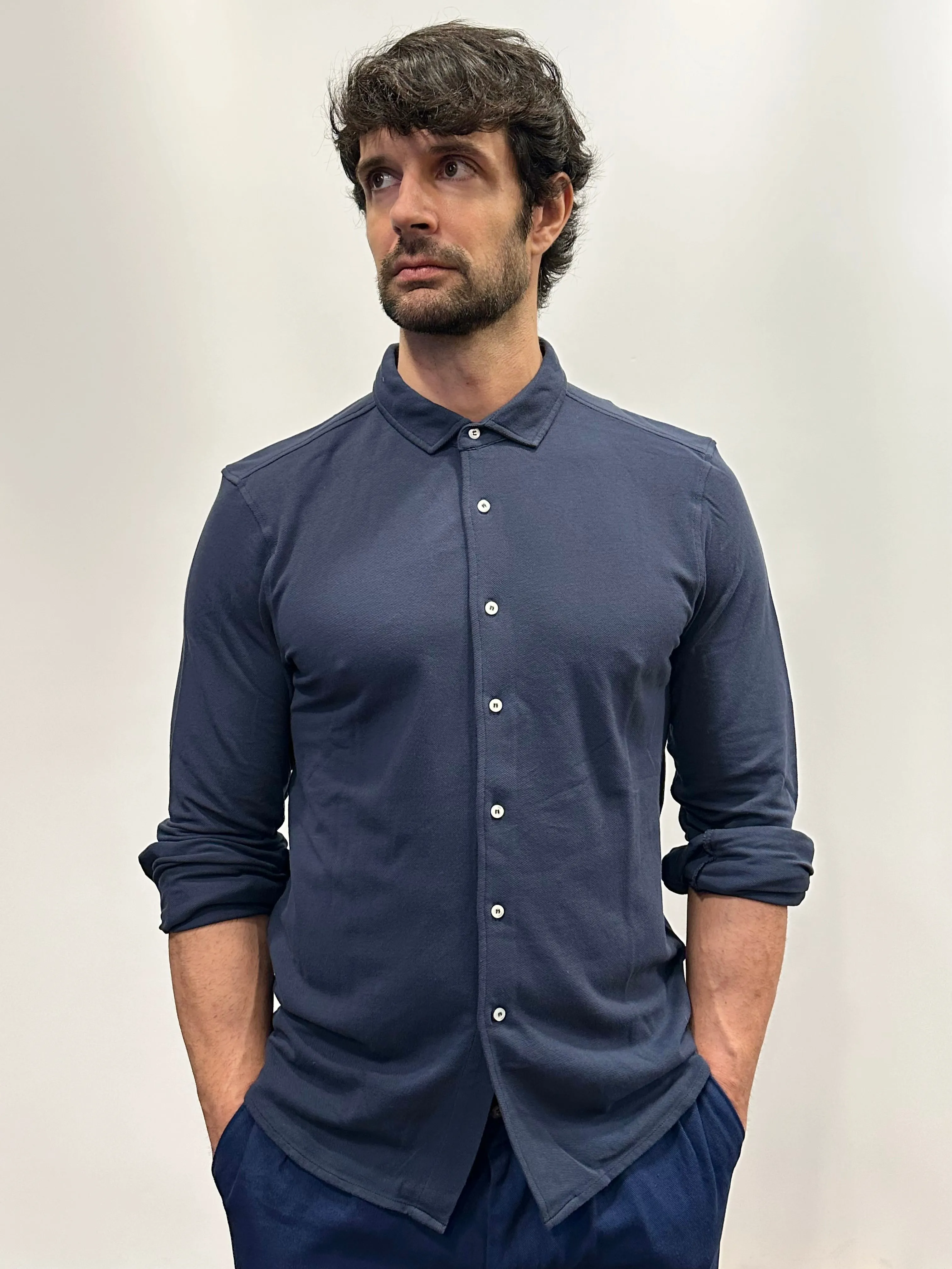 POLO CAMICIA PIQUET tinto in capo